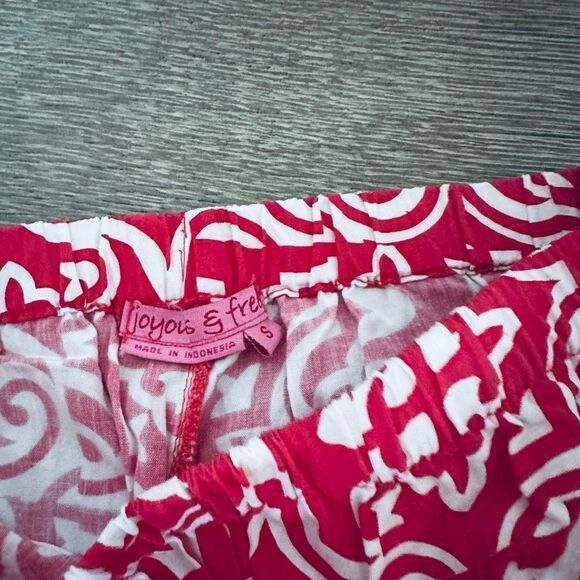Coral Pink Joyous & Free Palazzo Cropped Pants S - Picture 4 of 4
